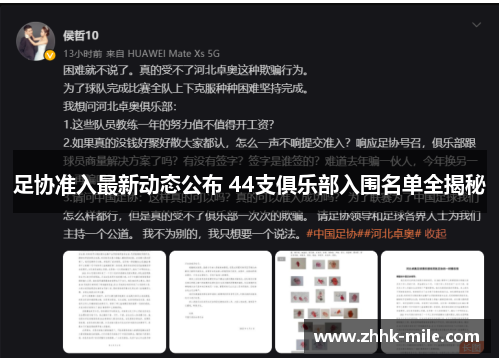 足协准入最新动态公布 44支俱乐部入围名单全揭秘 足协准入最新动态公布 44支俱乐部入围名单全揭秘